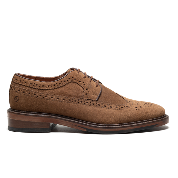 MOD. 6104 | Derby Longwing Brogue Gamuza | Caballero